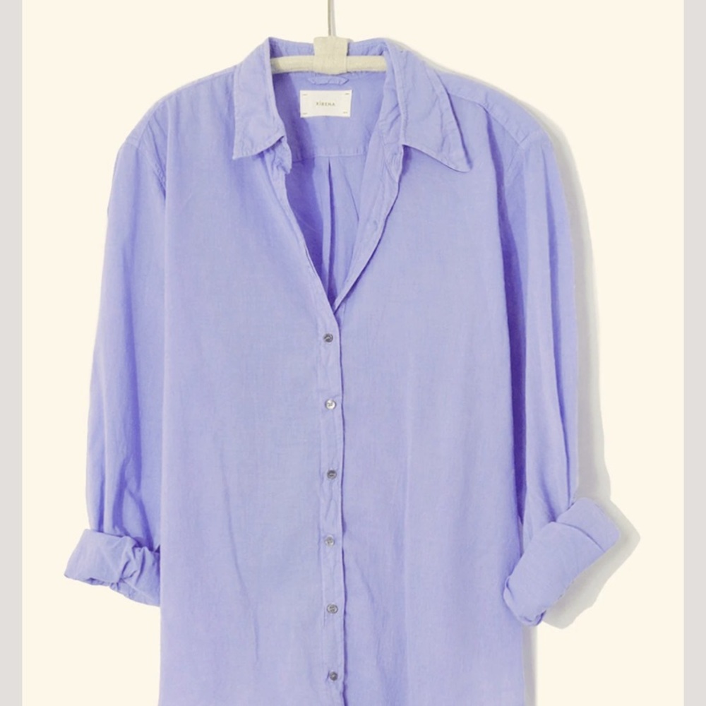 Xirena collard blouse